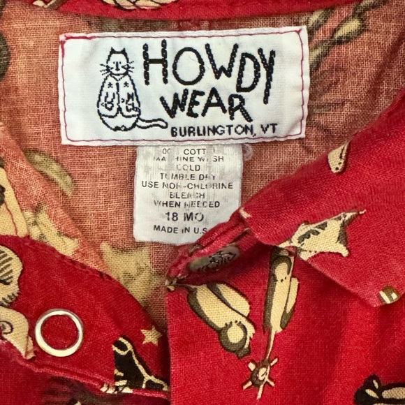 EUC Howdy Wear Boys Western Theme Onesie Size 18 months - Picture 5 of 5